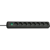 Brennenstuhl Eco-Line multiprise à 8 prises Noir, 8x prises