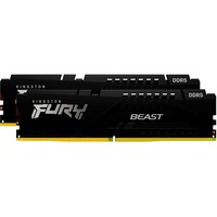 Kingston FURY Beast 64 Go DDR5-6000 (2x 32 Go) mémoire vive Noir, KF560C30BBEK2-64, XMP 3.0, EXPO 1.1