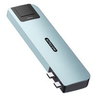 Sitecom 6-en-2 MacBook Air Multiport Hub, Station d'accueil Bleu clair