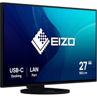 EIZO EV2795-BK 27" Moniteur Noir, HDMI, DisplayPort, 3x USB-A 3.2 (5 Gbit/s), USB-B, 2x USB-C 3.2 (5 Gbit/s), RJ-45