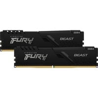 Kingston FURY Beast 16 Go DDR4-3200 (2x 8 Go) mémoire vive Noir, KF432C16BBK2/16, XMP 2.0