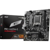 MSI PRO A620M-E carte mère socket AM5 Noir, RAID, 2.5 Gb-LAN, sound, µATX