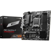 MSI PRO B650M-P carte mère socket AM5 Noir, RAID, 2.5 Gb-LAN, Sound, µATX