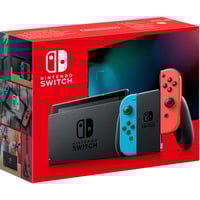 Nintendo Commutateur, Console de jeu Néon rouge/Néon bleu, Nintendo Switch, 768 MHz, 4000 Mo, Bleu, Gris, Rouge, Analogique/Numérique, Croix directionnelle