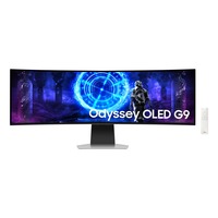 SAMSUNG Odyssey OLED G9 G95SD Smart 49" Moniteur UltraWide gaming incurvé Argent, 240 Hz, DisplayPort, HDMI, Micro HDMI, USB-C, Audio, Alexa, WLAN