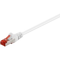 goobay Câble réseau RJ-45 S/STP Cat.6 Blanc, 25 mètres