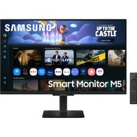 Samsung Smart Monitor M5 M50F 27" Noir, 2x HDMI, 2x USB-A, 2x HDMI, USB-A, Wi-Fi 5, BT