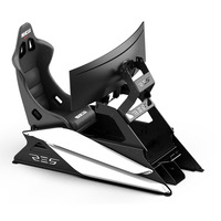 Res-Tech GT Cockpit, Simulateur de course Noir/blanc brillant, Capots ABS thermoformés