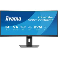 iiyama ProLite XCB3497WQSNP-B1 34" Moniteur UltraWide incurvé Noir, 1x DisplayPort, 2x HDMI, 2x USB-C, 2x USB-A, 1x RJ-45, 120 Hz