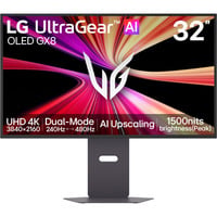 LG UltraGear evo 32GX870B-B 31.5" 4K UHD Moniteur gaming  Gris foncé, 2x HDMI, DisplayPort, 2x USB-A, USB-C, 240 Hz / 480 Hz