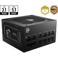 MSI MAG A850GL PCIE5 II alimentation modulaire 850 watt Noir, 1x 12V-2x6, 4x PCIe
