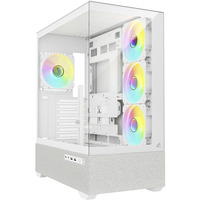 Sharkoon  boîtier midi tower Blanc | 2x USB-A | 1x USB-C | RGB | Verre Trempé