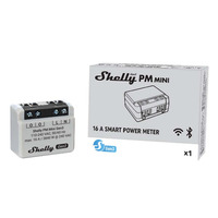 Shelly PM Mini Gen 3, Économie d'énergie Gris, Bluetooth 4.2, Wi-Fi