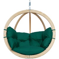 Amazonas Globo Chair Verde, Chaise accrochante Vert, Fauteuil œuf suspendu, Avec support, Intérieur & extérieur, Vert, Polyester, 120 kg