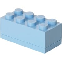 Room Copenhagen LEGO Mini Box Lunchbox, Lunch-Box Bleu, Boîte de rangement alimentaire, Enfant, Bleu, Polypropylène (PP), Monochromatique, Rectangulaire