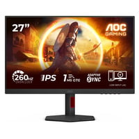 AOC 27G4ZR 27" Moniteur gaming Noir/rouge, 1x DisplayPort, 2x HDMI, 260 Hz, (OC)