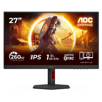 AOC 27G4ZR 27" Moniteur gaming  Noir/Rouge, 260Hz (OC), HDMI, DisplayPort