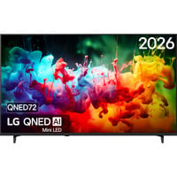 LG QNED72 AI 65" 4K Ultra HD TV Noir, 3x HDMI, USB, Bluetooth, LAN, Wi-Fi, CI+, HDR10