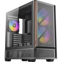 Antec P30 ARGB boîtier midi tower Noir/bois | 2x USB-A | 1x USB-C | Window