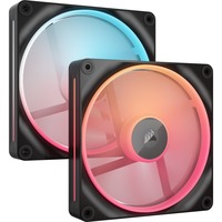 Corsair iCUE LINK LX140-R RGB Reverse Starter kit ventilateurs de boîtier Noir, 2 pièces, 140 x 140 x 25 mm, PWM