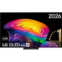LG OLED evo AI C6 83" 4K Ultra HD TV Noir, 4x HDMI, 2x USB, Optique, Bluetooth, WLAN, CI, HDR10, Dolby Vision