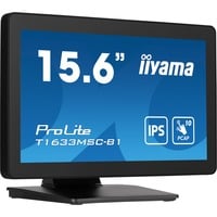 iiyama ProLite T1633MSC-B1 15.6" Moniteur tactile Noir, 1x DisplayPort, 1x HDMI, 2x USB-A