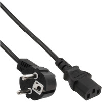 InLine Câble d'alimentation Prise Euro > C13 Noir, 0,5 mètre