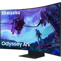 SAMSUNG S55CG97WNU Mini LED Odyssey Ark G97NC 55" 4K UHD Moniteur gaming incurvé Noir, 165 Hz, HDMI, DisplayPort, USB, Audio, WLAN, AMD FreeSync, Tizen