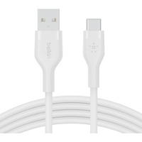 Belkin Câble BOOSTCHARGE Flex USB-A/USB-C Blanc, 1 mètre