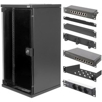 Digitus 25,4 cm (10") Set 3 B 12HE, Armoire informatique Noir