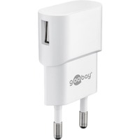 goobay Chargeur domestique USB à 1 port 5W/1.0A Blanc