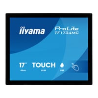 iiyama ProLite TF1734MC-B8X, Affichage public Noir, VGA, HDMI, DisplayPort, Touch