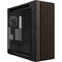 ASUS PROART PA602 WALNUT WOOD TG PWM MODERN BLACK boîtier big tower Marron/bois | 4x USB-A | 1x USB-C | Verre trempé