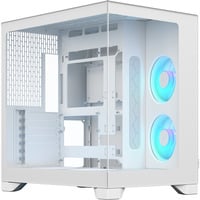 Fractal Design Fractal Design Pop 2 Vision RGB boîtier midi tower Blanc | 1x USB-A | 1x USB-C | RGB | Verre Trempé