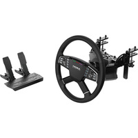 MOZA Bundle Trucking, Volant Noir, Volant, base et pédales