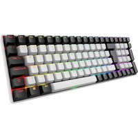 Sharkoon SKILLER SGK50 S2, clavier gaming Blanc, Layout BE, Gateron Yellow, LED RGB, Hot-swappable