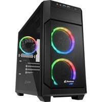 Sharkoon V1000 RGB boîtier midi tower Noir | 2x USB-A | RGB | Window