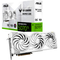 ASUS TUF Gaming GeForce RTX 5070 Ti OC White, Carte graphique 3x DisplayPort, 2x HDMI, DLSS 4