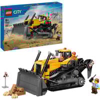 LEGO Bulldozer jaune avec chargeur frontal, Jouets de construction