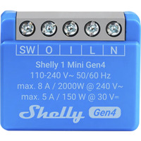 Shelly 1 Mini Gen4, Relais Bleu