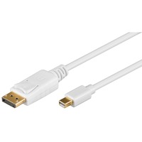goobay Câble adaptateur Mini-DisplayPort > DisplayPort Blanc, 2 mètres