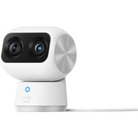 Eufy Indoor Cam S350, Caméra de surveillance 4K UHD, 360° pan & tilt, dual-caméra, Wi-Fi 6
