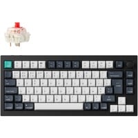 Keychron Q1 Max-M1Z QMK, clavier Noir, Layout BE, Gateron Jupiter Red, RGB led, 75%, Hot-swappable, Bluetooth, 2.4GHz