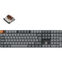 Keychron clavier Gris/Noir, Layout BE, Gateron Low Profile 2.0 Mechanical Brown