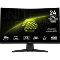 MSI MAG 242C 23.6" Moniteur gaming incurvé Noir, 180 Hz, HDMI, DisplayPort, Adaptive-Sync