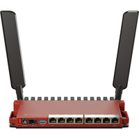 MikroTik Routeur L009UiGS-2HaxD-IN Rouge foncé, Qualcomm IPQ-5018 CPU, PoE, SFP, WiFi 6