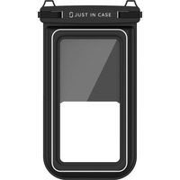 Just in Case Waterproof Floating Phone Bag IPX8, Housse smartphone Noir/transparent