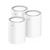 Cudy M3000 (3-Pack), Routeur maillé Blanc, AX3000 2.5G Mesh Wi-Fi 6