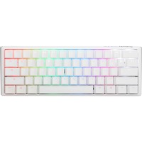 Ducky One 3 Mini RGB clavier gaming mécanique Blanc, Layout BE (AZERTY), Cherry MX RGB Speed Silver, 60%