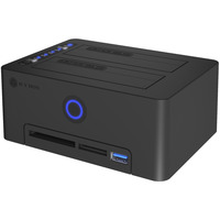 ICY BOX IB-1233CL-CR, station de clonage SSD/HDD, Station d'accueil Noir, HDD, SSD, SATA, 2.5,3.5", USB 3.2 Gen 1 (3.1 Gen 1) Type-A, Noir, 5 Gbit/s